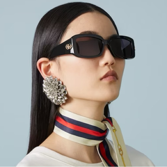 NEW GUCCI SUNGLASSES GG1403S 001 BLACK EYEWEAR Sunglasses